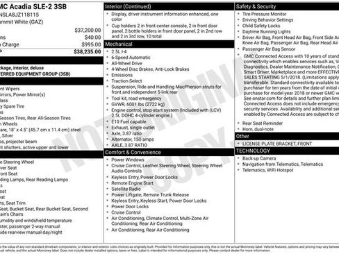 Used 2018 GMC Acadia SLE image 25