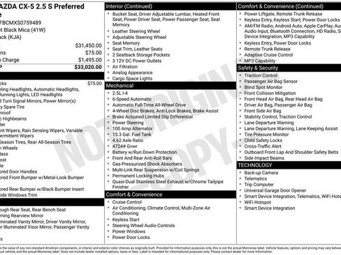 New 2025 MAZDA CX-5 AWD 2.5 S w/ Preferred Package image 4
