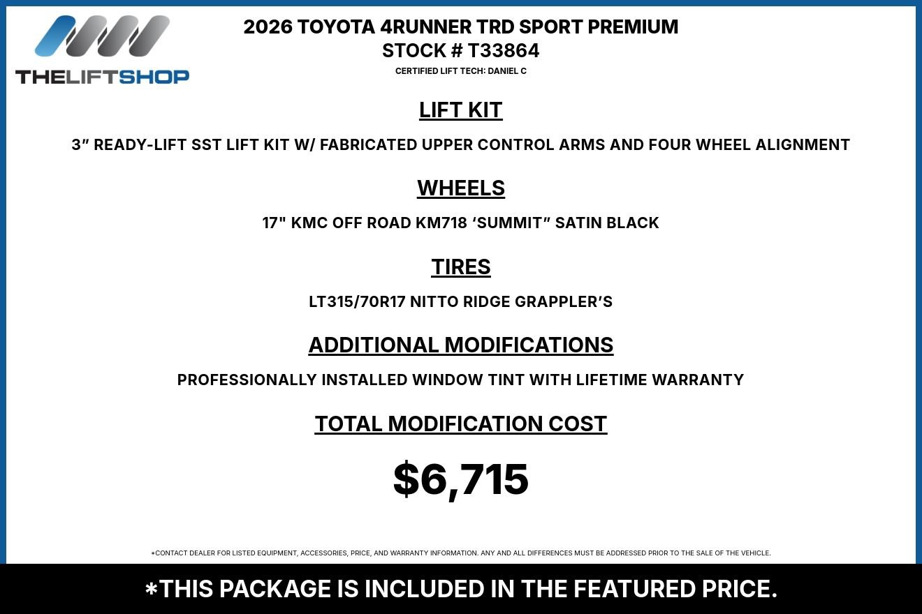 Used 2026 Toyota 4Runner TRD Sport Premium AWD/4WD image 2