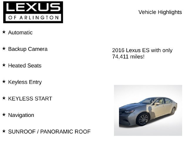 Used 2016 Lexus ES 300h FWD image 7