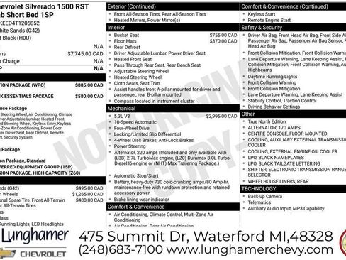 New 2026 Chevrolet Silverado 1500 RST w/ LPO, Dark Essentials Package AWD/4WD image 12