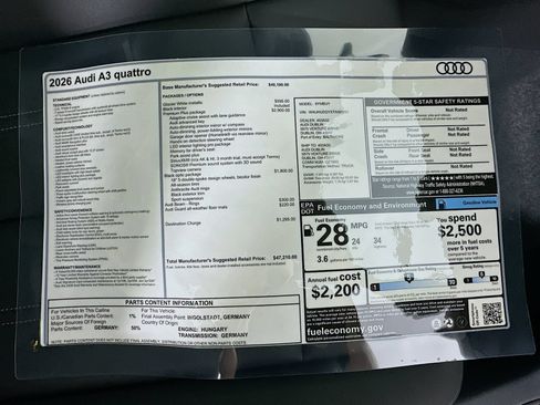 New 2026 Audi A3 2.0T Premium Plus AWD/4WD image 9