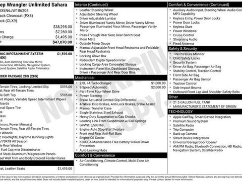 Used 2018 Jeep Wrangler Unlimited Sahara image 15