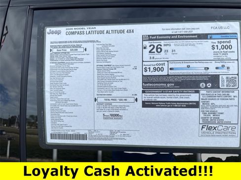 New 2026 Jeep Compass Latitude image 43