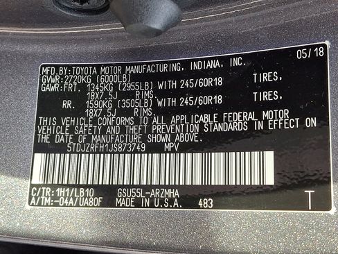 Used 2018 Toyota Highlander XLE w/ Protection Package #3 image 27