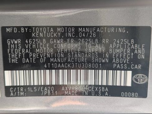Used 2026 Toyota Camry SE FWD image 27