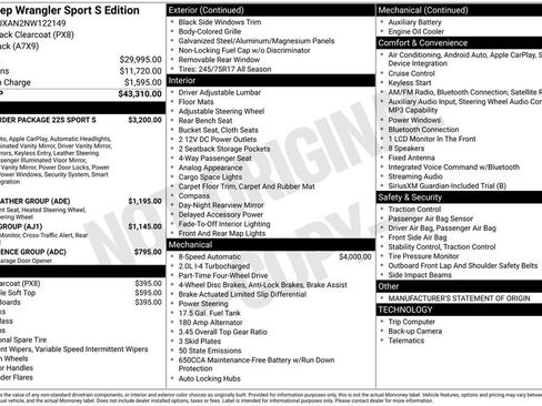 Used 2022 Jeep Wrangler Sport S image 2