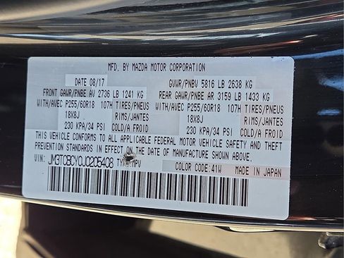 Used 2018 MAZDA CX-9 Touring w/ Touring Premium Package image 27