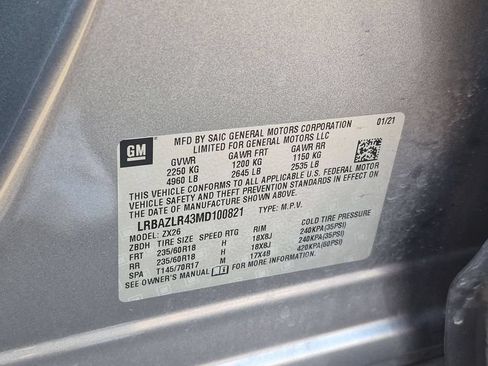 Certified 2021 Buick Envision Preferred FWD image 70