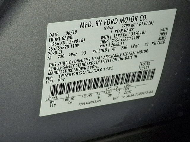 Used 2020 Ford Explorer ST w/ Premium Technology Package AWD/4WD image 28