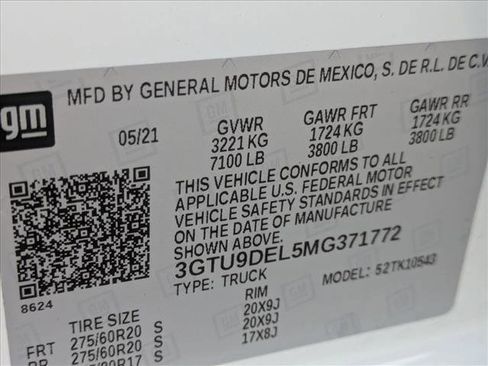 Used 2021 GMC Sierra 1500 SLT AWD/4WD image 25