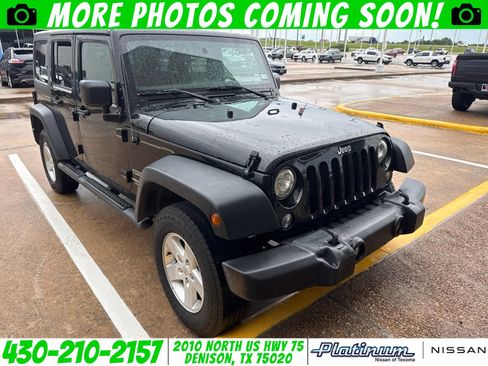 Used 2017 Jeep Wrangler Unlimited Sport w/ Quick Order Package 24S AWD/4WD image 1