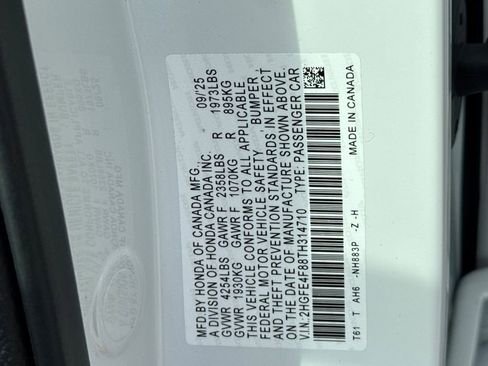 Certified 2026 Honda Civic Sport image 34