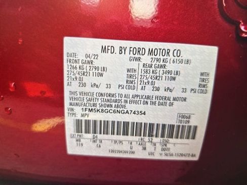 Used 2022 Ford Explorer ST w/ Equipment Group 401A image 13