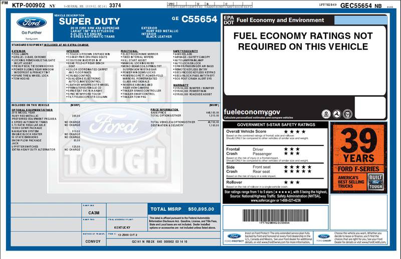 Used 2016 Ford F250 Lariat w/ Snow Plow Prep Package AWD/4WD image 3