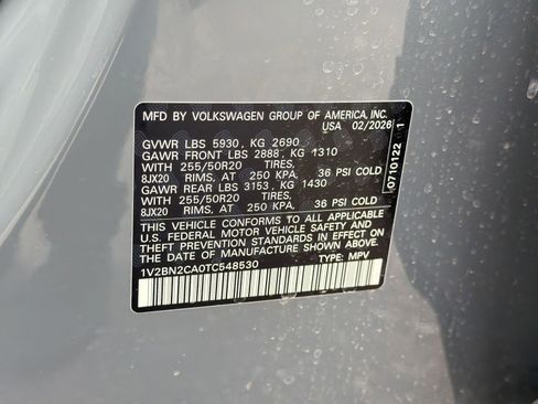 New 2026 Volkswagen Atlas SEL AWD/4WD image 20