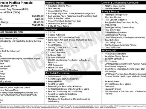 Used 2022 Chrysler Pacifica Pinnacle AWD/4WD image 19
