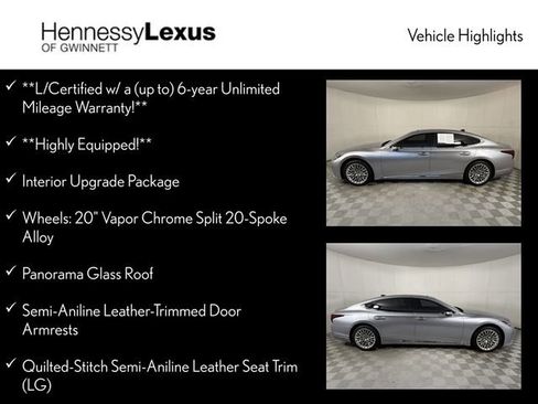 Certified 2024 Lexus LS 500 w/ Interior Upgrade Package RWD image 12