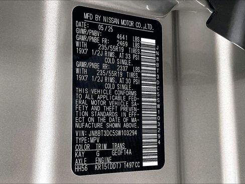 Certified 2025 Nissan Rogue Platinum w/ Platinum Premium Package image 35