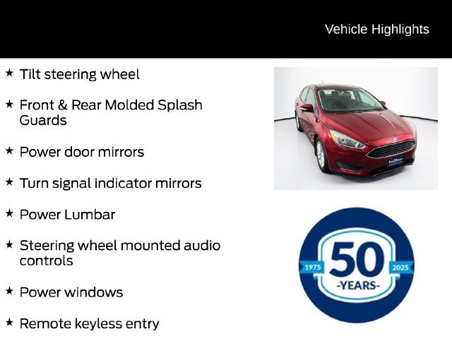 Used 2016 Ford Focus SE w/ SE Power Seat Package FWD image 16