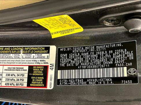 Used 2011 Toyota Camry LE FWD image 19