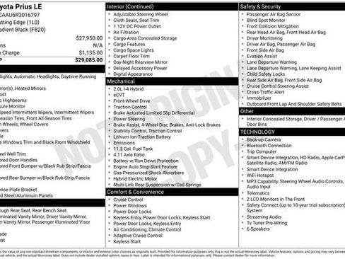 Used 2024 Toyota Prius LE FWD image 15
