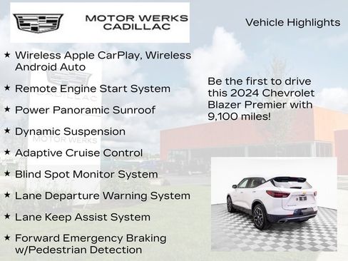 Used 2024 Chevrolet Blazer Premier w/ Driver Confidence II Package image 7