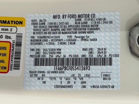 New 2025 Ford Mustang GT Premium w/ 60th Anniversary Package image 61