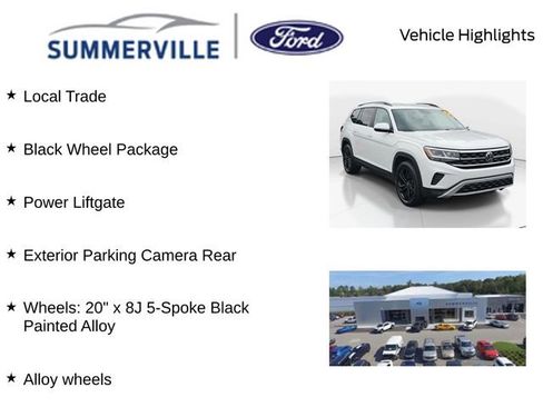 Used 2022 Volkswagen Atlas SE w/ Black Wheel Package FWD image 2