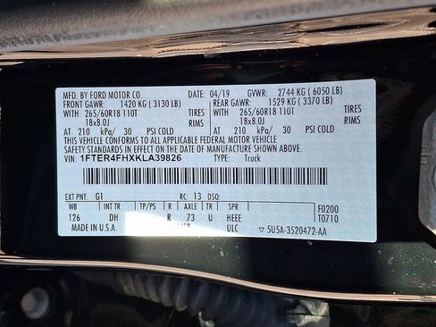 Used 2019 Ford Ranger Lariat w/ Equipment Group 501A Mid image 28