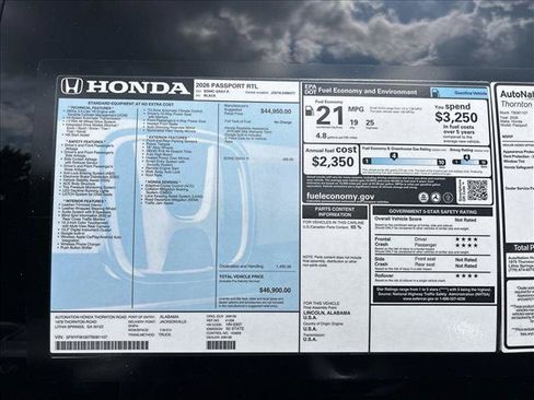 New 2026 Honda Passport RTL image 23