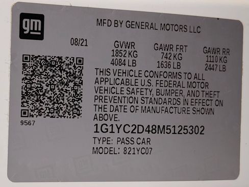 Used 2021 Chevrolet Corvette Stingray Premium Cpe w/ Z51 Performance Package RWD image 68