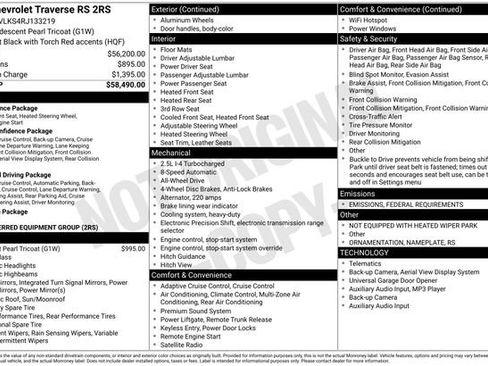 Used 2024 Chevrolet Traverse RS image 38