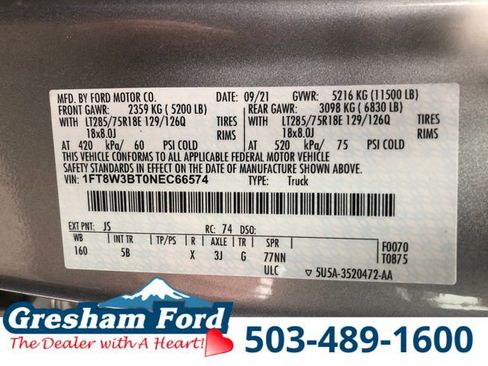 Certified 2022 Ford F350 Lariat w/ Tremor Off-Road Package AWD/4WD image 37