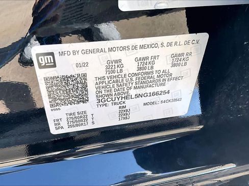 Used 2022 Chevrolet Silverado 1500 High Country w/ Technology Package image 35