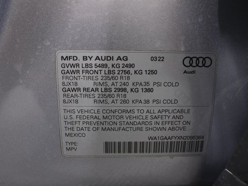 Used 2022 Audi Q5 2.0T Premium w/ Convenience Package AWD/4WD image 40