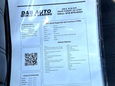 Used 2017 Buick Regal Premium w/ Driver Confidence Package #1 image 35