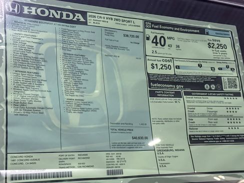 New 2026 Honda CR-V Sport-L image 32