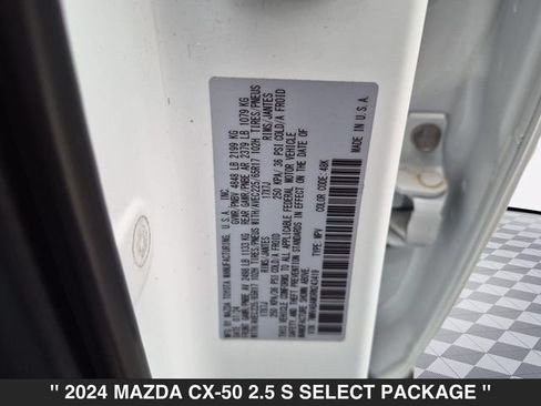 Certified 2024 MAZDA CX-50 AWD 2.5 S w/ Weather Package image 36