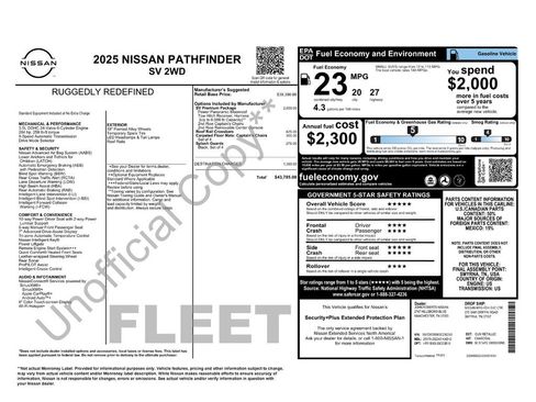 Certified 2025 Nissan Pathfinder SV w/ SV Premium Package FWD image 7