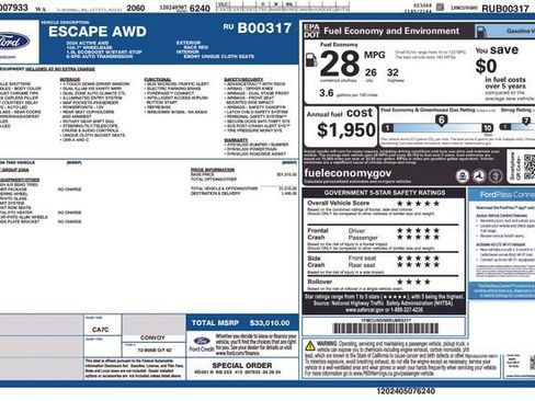 Used 2024 Ford Escape Active AWD/4WD image 25