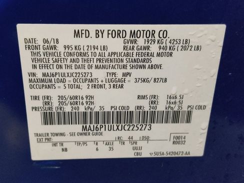 Used 2018 Ford EcoSport SE w/ SE Convenience Package image 33