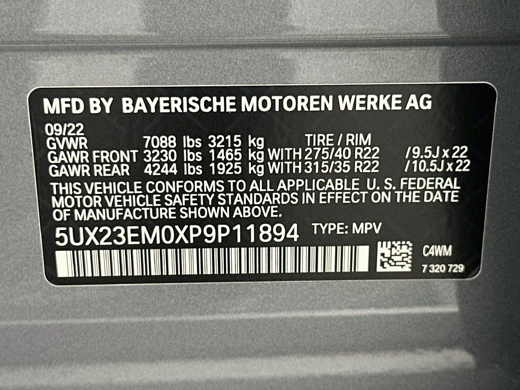 Used 2023 BMW X7 xDrive40i w/ M Sport Package AWD/4WD image 34