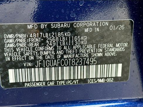 New 2026 Subaru Impreza 2.0i Sport image 40