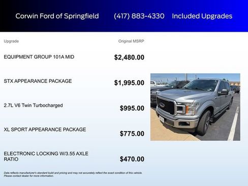 Used 2020 Ford F150 XL w/ Equipment Group 101A Mid AWD/4WD image 5