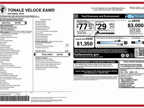 Used 2024 Alfa Romeo Tonale Veloce image 4