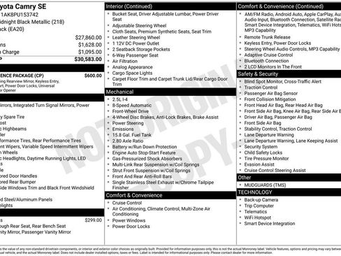 Certified 2023 Toyota Camry SE w/ Convenience Package image 5