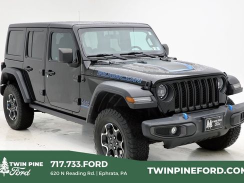 Used 2023 Jeep Wrangler Unlimited Rubicon 4xe w/ Cold Weather Group image 1