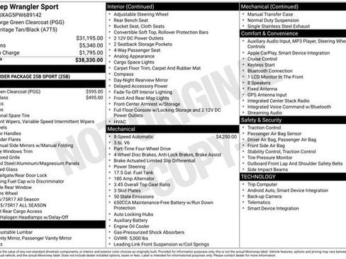 Used 2023 Jeep Wrangler Sport image 27