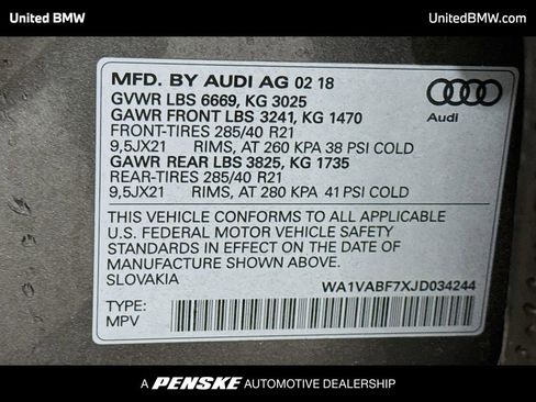 Used 2018 Audi Q7 3.0T Prestige w/ Prestige Package image 15